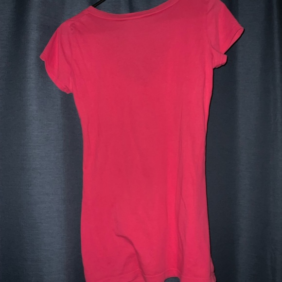EVOLUTION NOT REVOLUTION pink v neck - Picture 3 of 3